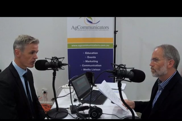 Top Talk. Leigh Radford interviewing NFF Chief Tony Mahar.