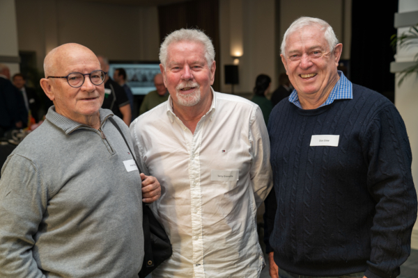 Stock Journal alumni Peter Brady, Terry Grenville and Don Eime.