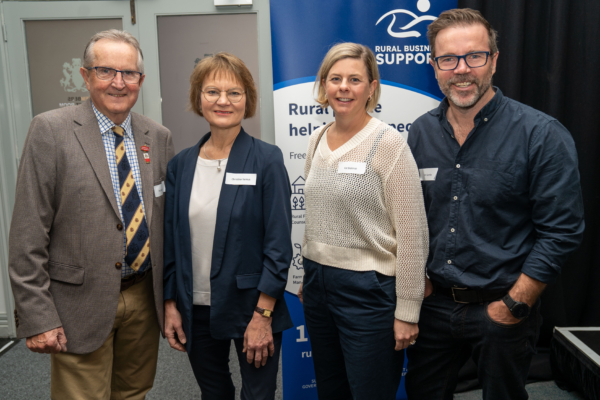 Former RA&HS SA President Richard Fewster, Honorary Consul of Lithuania Christine Jankus and Think Digital's Kat Bidstrup and Tim Gentle.